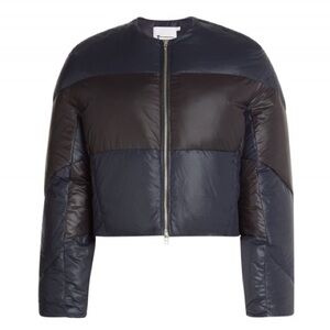 Women's Black And Navy Puffer Jacket